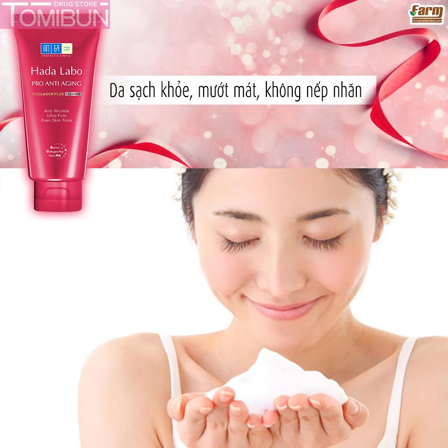 KEM RỬA MẶT DƯỠNG CHUYÊN BIỆT HADA LABO PRO ANTI AGING CLEANSER