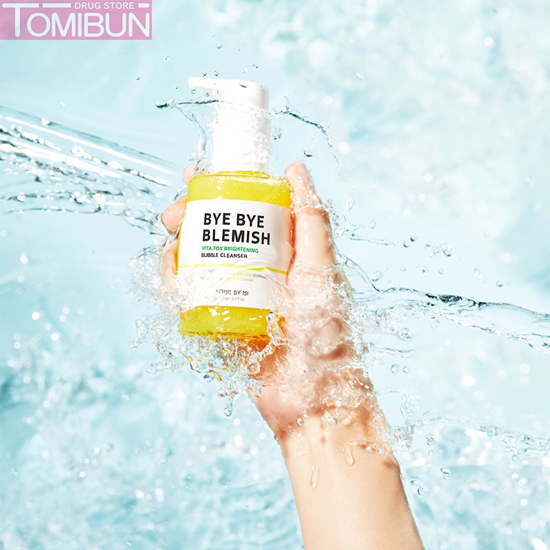 GEL RỬA MẶT SOME BY MI SỦI BỌT LÀM SẠCH & SÁNG DA 120G BYE BYE BLEMISH VITA TOX BRIGHTENING BUBBLE CLEANSER