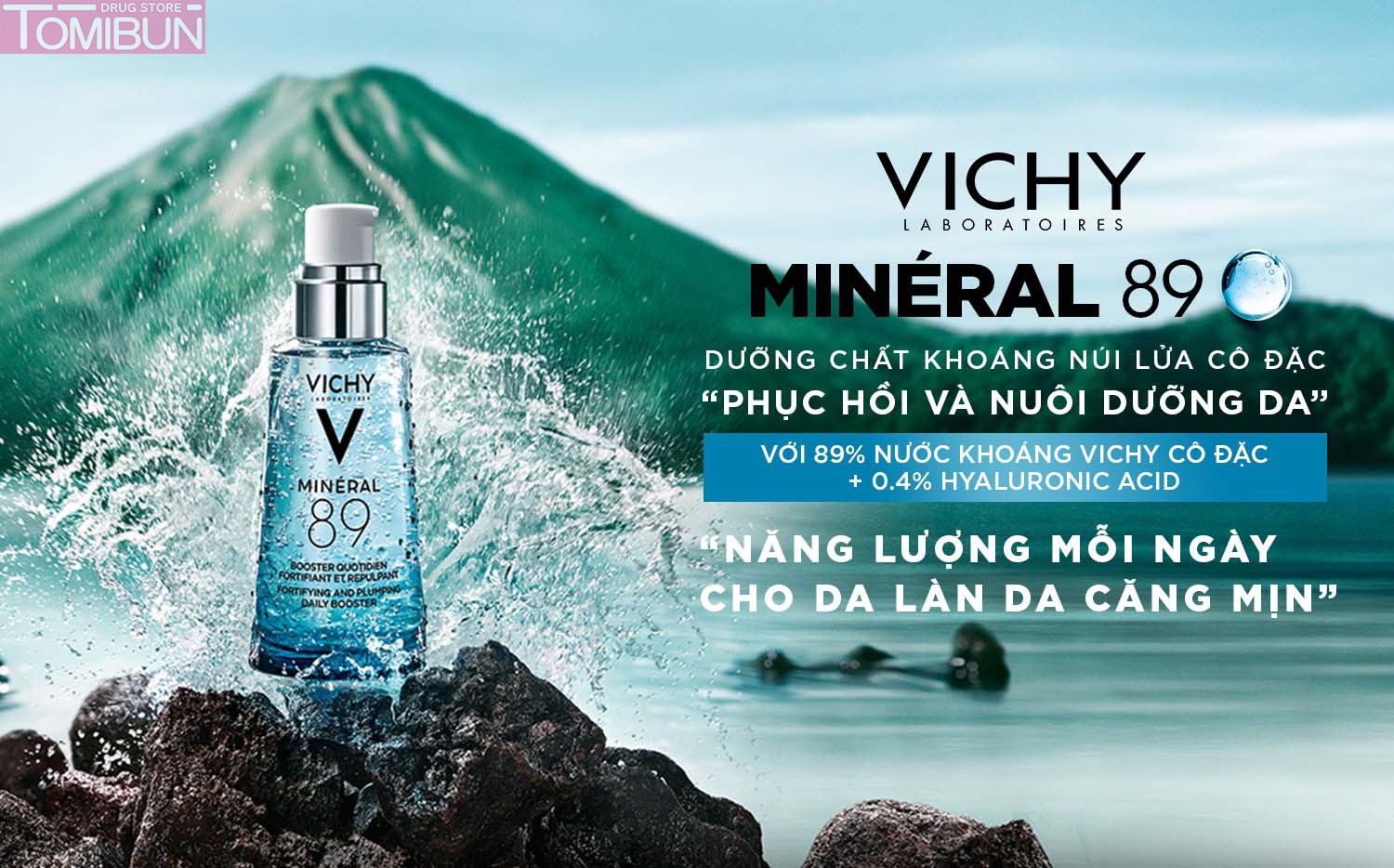 DƯỠNG CHẤT VICHY GIÀU KHOÁNG CHẤT PHỤC HỒI CHUYÊN SÂU 30ML MINERAL 89 SERUM