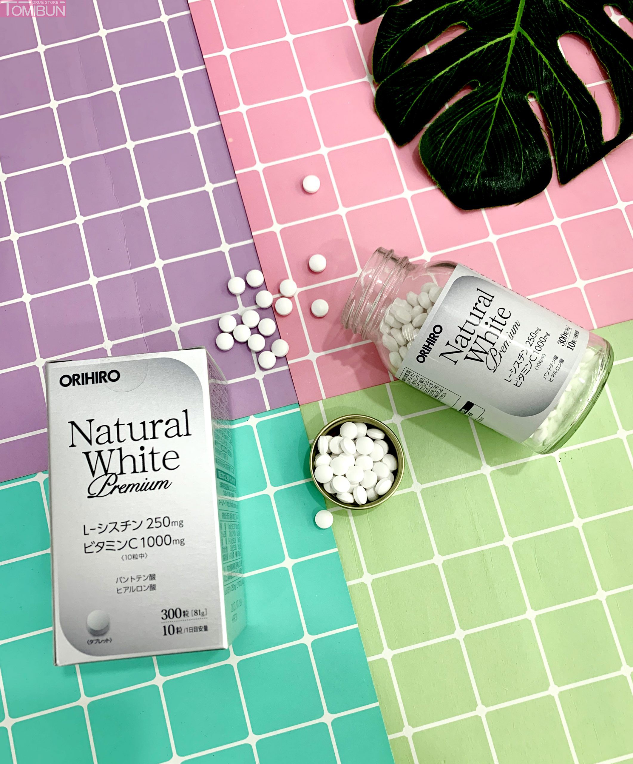 VIÊN UỐNG TRẮNG DA NATURAL WHITE PREMIUM ORIHIRO 300 VIÊN