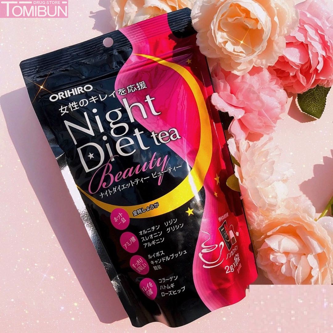 ORIHIRO - TRÀ GIẢM CÂN BAN ĐÊM NIGHT DIET BEAUTY (2GX16 GÓI)