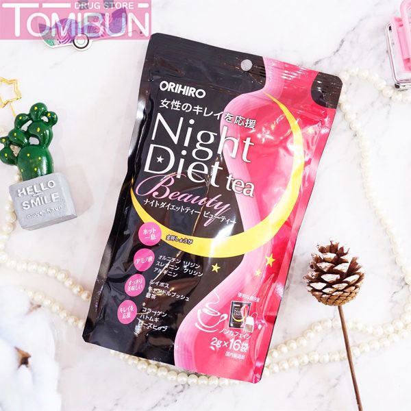 ORIHIRO - TRÀ GIẢM CÂN BAN ĐÊM NIGHT DIET BEAUTY (2GX16 GÓI)