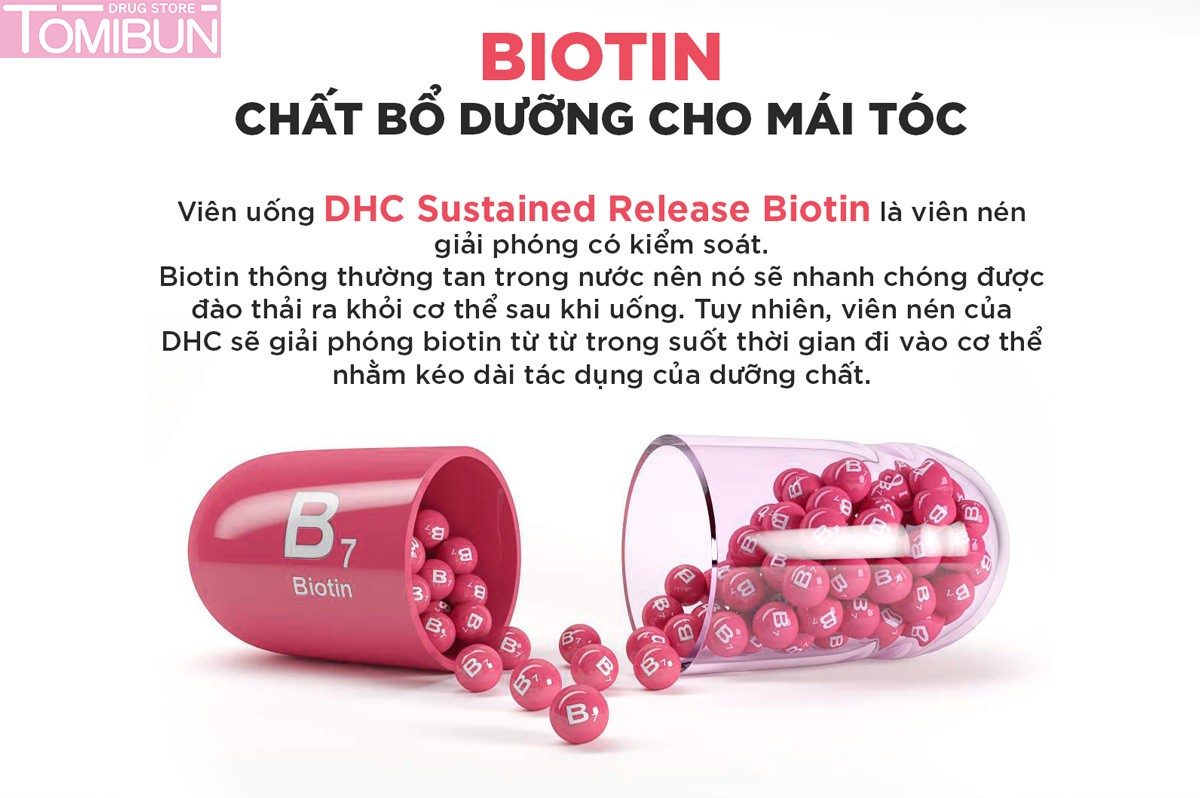 VIÊN UỐNG DHC BIOTIN BỔ SUNG BIOTIN HỖ TRỢ NGĂN NGỪA RỤNG TÓC 30 NGÀY (30 VIÊN)