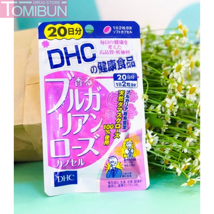 VIÊN UỐNG HOA HỒNG DHC BULGARIAN ROSE CAPSULE (20-DAYS SUPPLY)