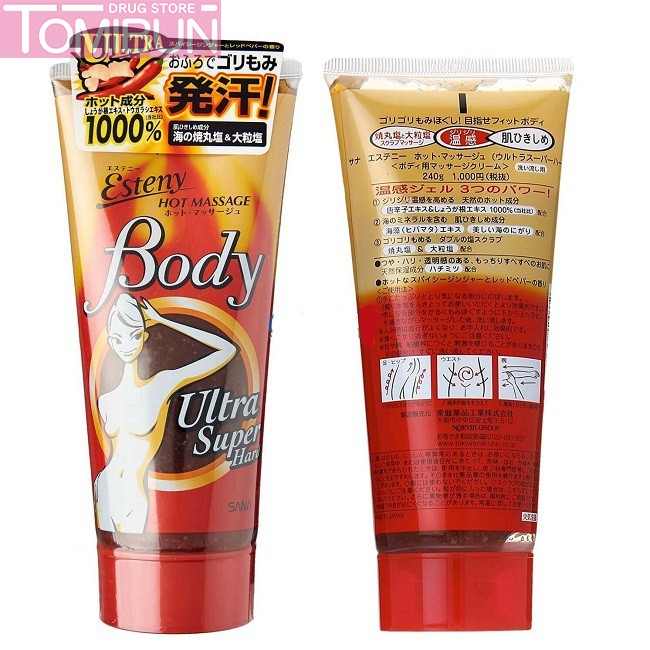 KEM MASSAGE TAN MỠ TOÀN THÂN ESTENY BODY ULTRA SUPER HARD SANA 240G