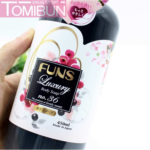 SỮA TẮM FUNS LUXURY NO.36 HƯƠNG NƯỚC HOA BODY SOAP 450ML