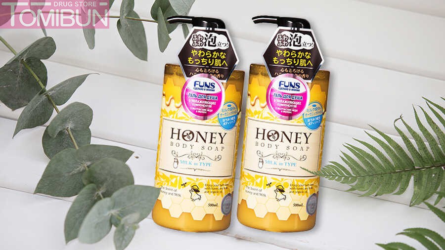 SỮA TẮM HONEY MILK IN TYPE DƯỠNG ẨM, LÀM MỊN DA DAIICHISEKKEN 500ML