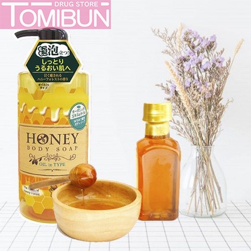 SỮA TẮM HONEY OIL IN TYPE DƯỠNG ẨM, LÀM MỊN DA DAIICHISEKKEN 500ML