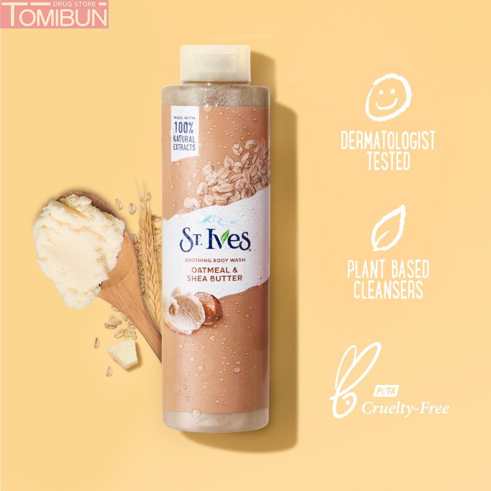 SỮA TẮM YẾN MẠCH VÀ BƠ ST.IVES OATMEAL & SHEA BUTTER BODY WASH 650ML