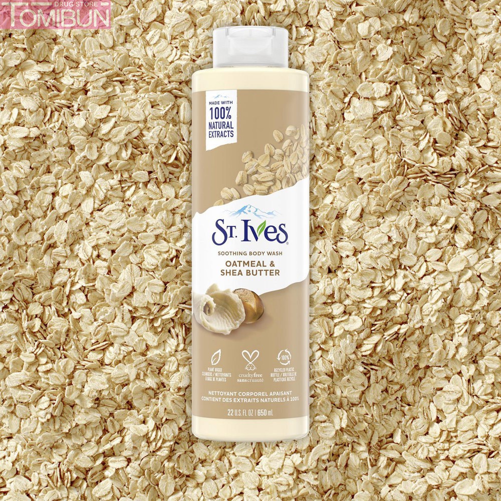 SỮA TẮM YẾN MẠCH VÀ BƠ ST.IVES OATMEAL & SHEA BUTTER BODY WASH 650ML