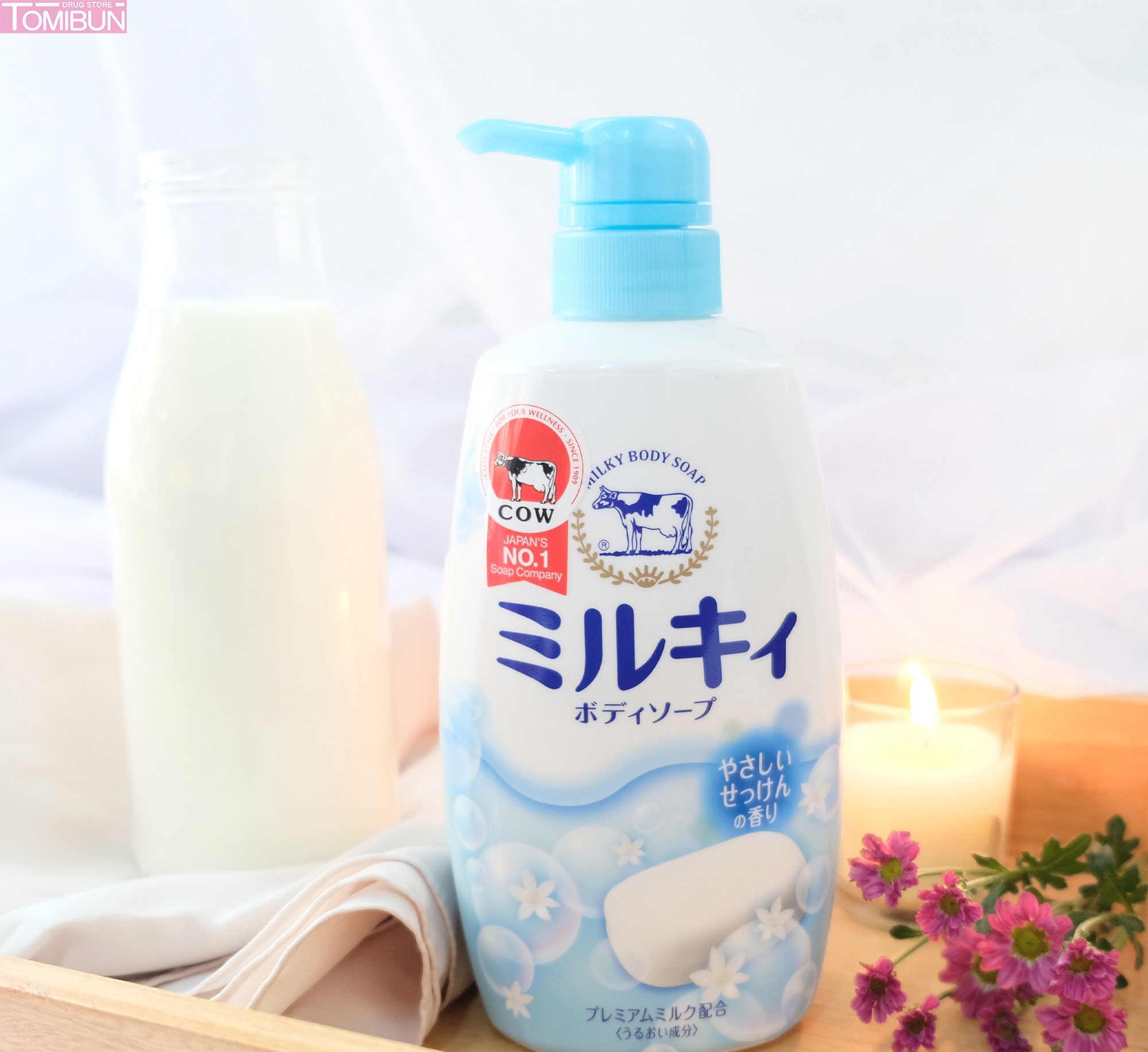 SỮA TẮM HƯƠNG HOA CỎ MILK BODY FRAGRANCE SOAP COW 550ML