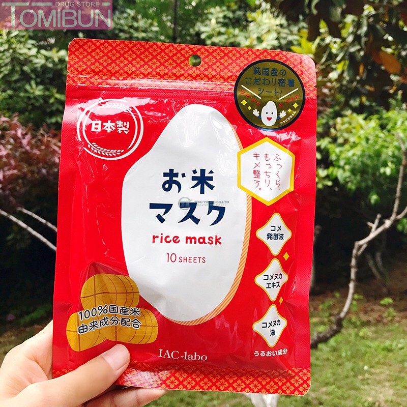 MẶT NẠ IAC - LABO RICE MASK DƯỠNG DA CHIẾT XUẤT TỪ GẠO 10 MIẾNG