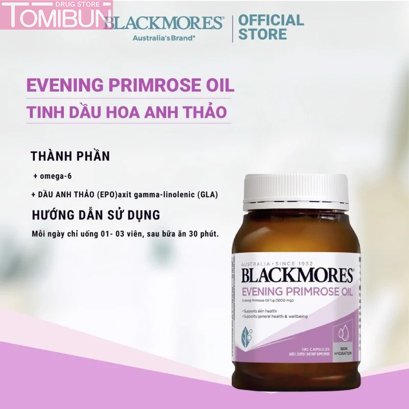 VIÊN UỐNG TINH DẦU HOA ANH THẢO BLACKMORES EVENING PRIMROSE OIL 190V