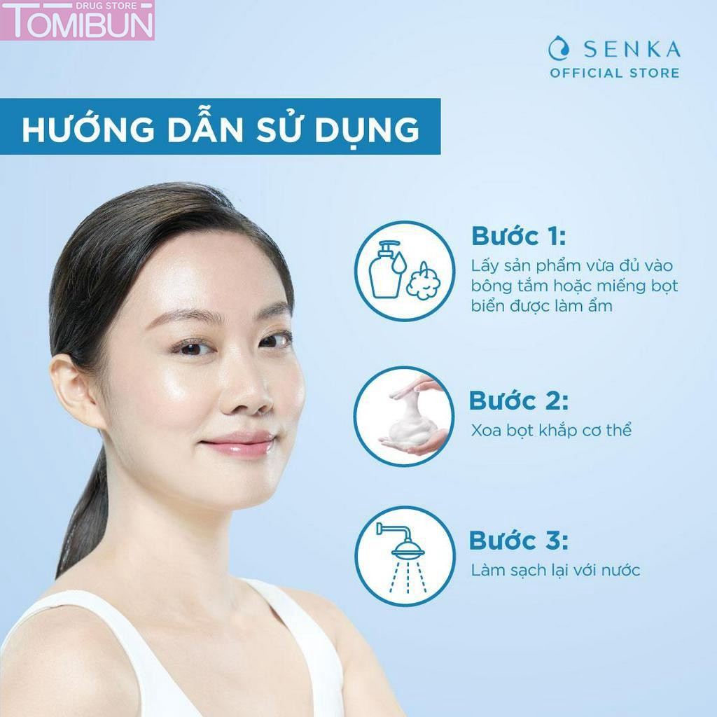 SỮA TẮM SENKA PERFECT BUBBLE FOR BODY FLORAL+ HƯƠNG HOA TƯƠI MÁT 500ML