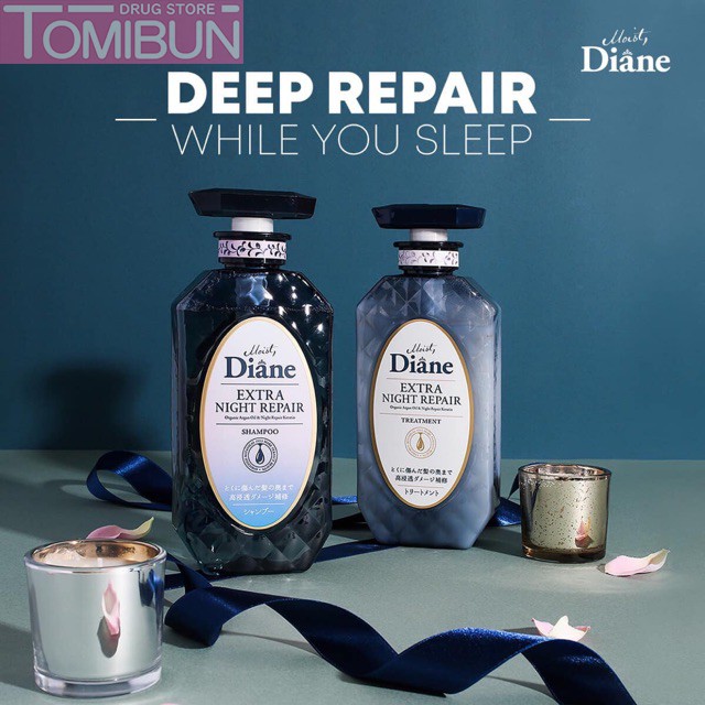 DẦU XẢ NGĂN NGỪA LÃO HÓA TÓC MOIST DIANE EXTRA NIGHT REPAIR 450ML