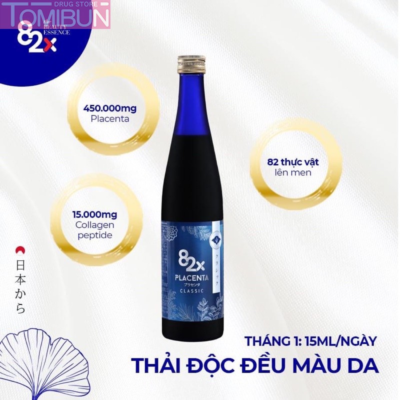 NƯỚC UỐNG TINH CHẤT NHAU THAI PLACENTA 82X 450000 CLASSIC  500ML