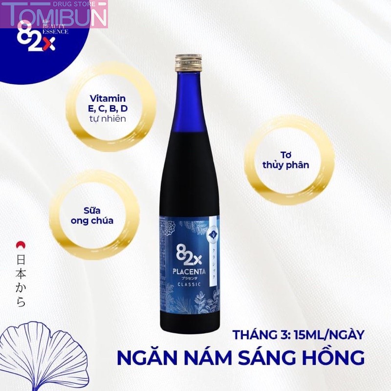 NƯỚC UỐNG TINH CHẤT NHAU THAI PLACENTA 82X 450000 CLASSIC  500ML