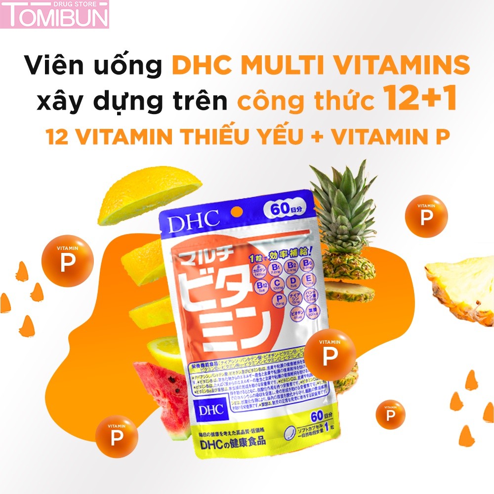 VIÊN UỐNG DHC MULTI BỔ SUNG VITAMIN TỔNG HỢP GÓI 60V (60 NGÀY)