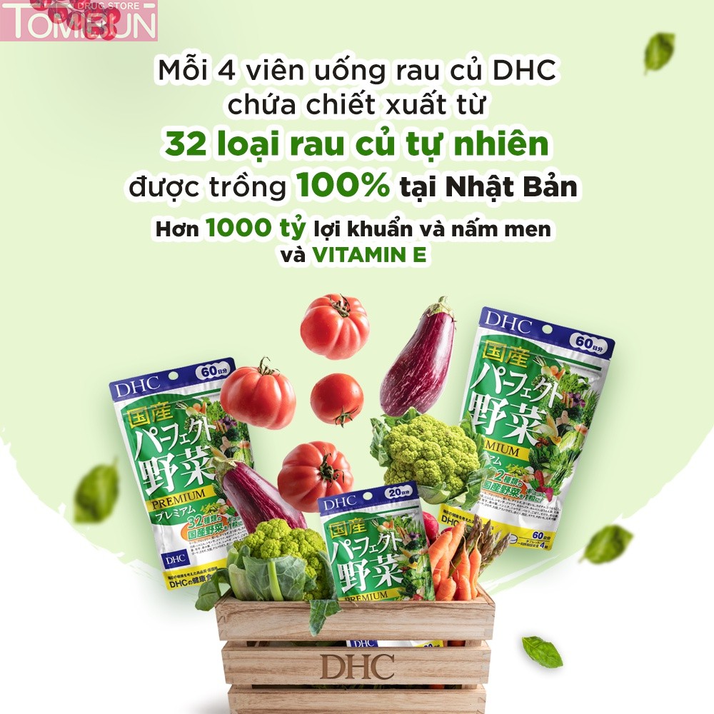 VIÊN UỐNG DHC RAU CỦ QUẢ TỔNG HỢP PREMIUM 60 NGÀY (240 VIÊN)