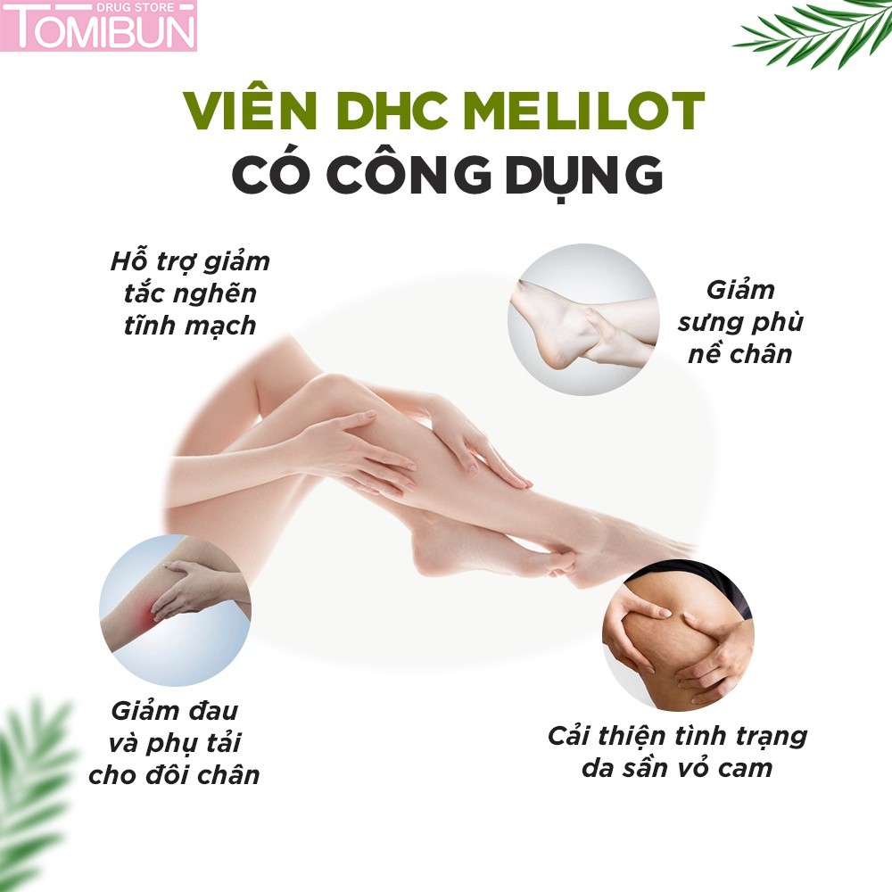 VIÊN UỐNG GIẢM MỠ ĐÙI MERIROTO DHC 20 NGÀY