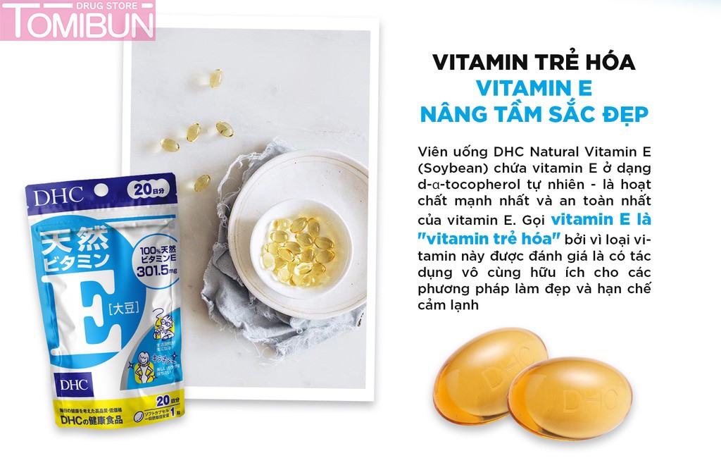 VIÊN UỐNG BỔ SUNG VITAMIN E DHC (30 NGÀY)