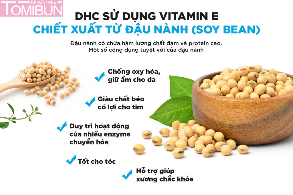 VIÊN UỐNG BỔ SUNG VITAMIN E DHC (30 NGÀY)