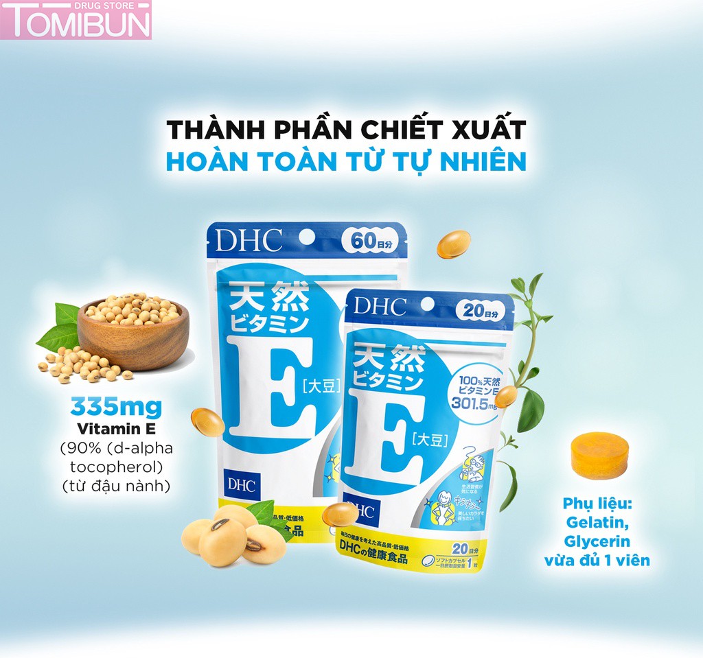 VIÊN UỐNG BỔ SUNG VITAMIN E DHC (30 NGÀY)