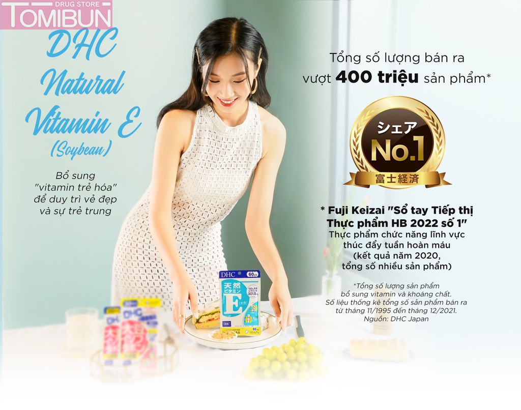 VIÊN UỐNG BỔ SUNG VITAMIN E DHC (30 NGÀY)