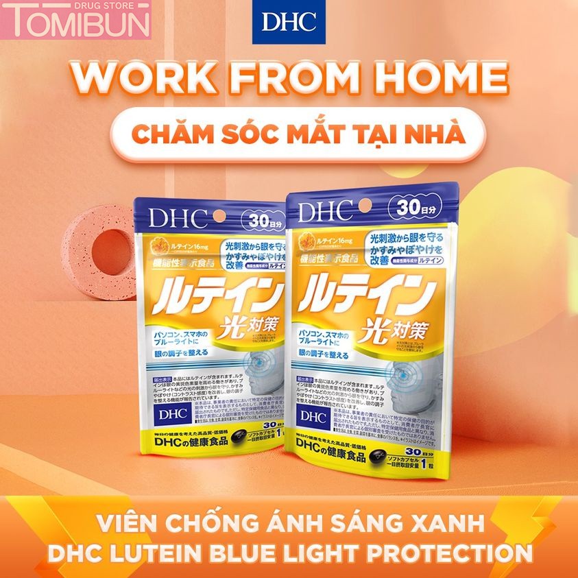 VIÊN UỐNG HỖ TRỢ MẮT CHỐNG ÁNH SÁNG XANH DHC LUTEIN BLUE LIGHT PROTECTION (30 NGÀY)