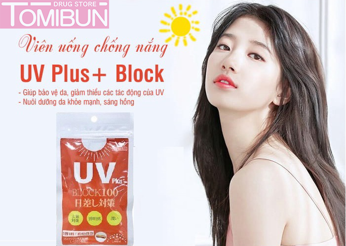 VIÊN UỐNG CHỐNG NẮNG UV PLUS + BLOCK 100 (45V)