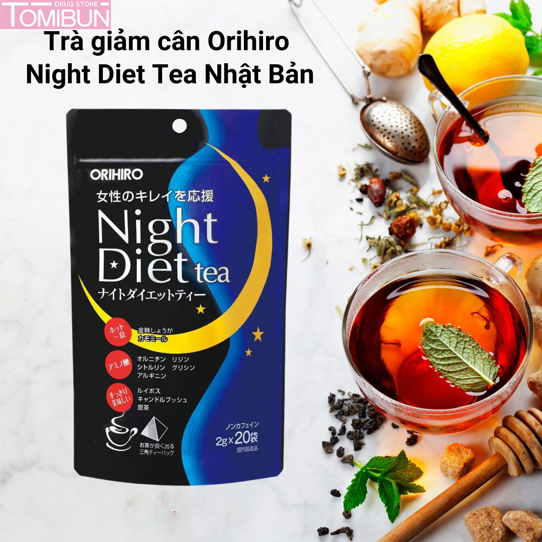 TRÀ GIẢM CÂN NIGHT DIET ORIHIRO 20 GÓI/TÚI