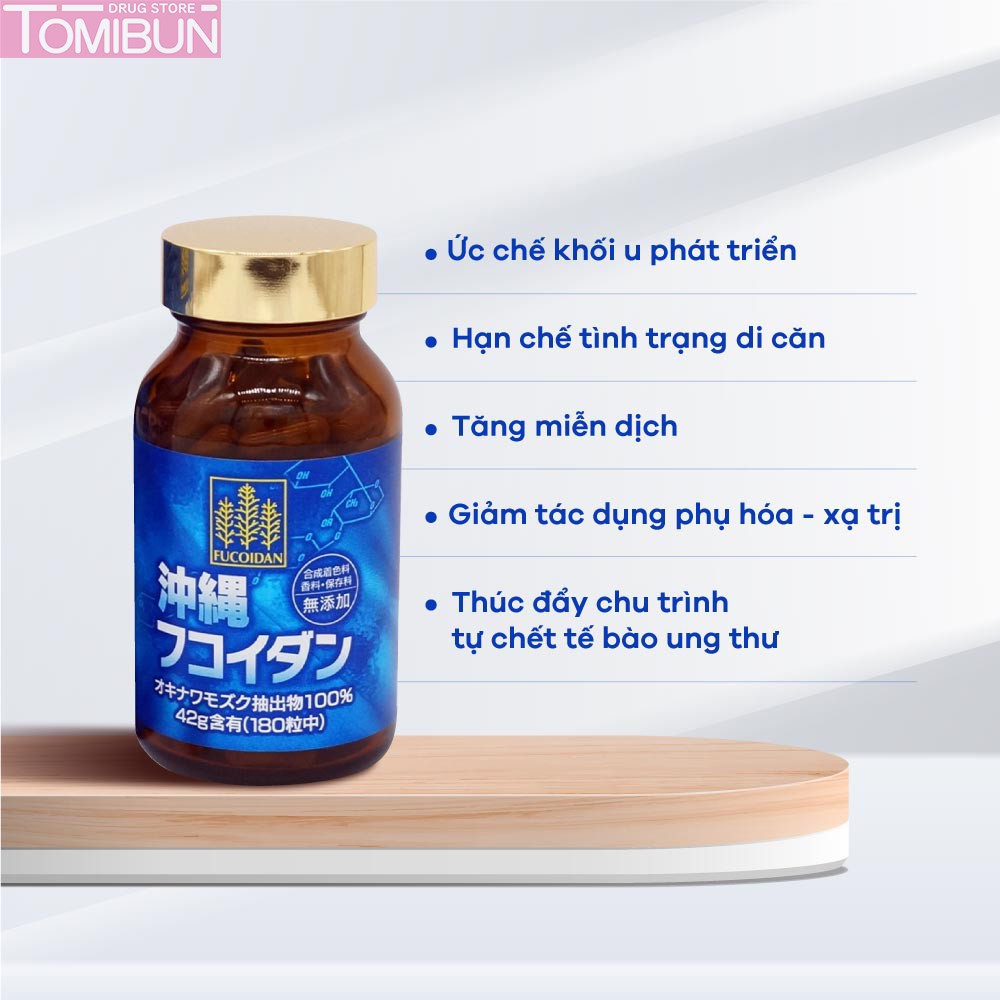 VIÊN UỐNG TẢO KANEHIDE FUCOIDAN OKINAWA PHÒNG CHỐNG UNG THƯ NHẬT BẢN 180V