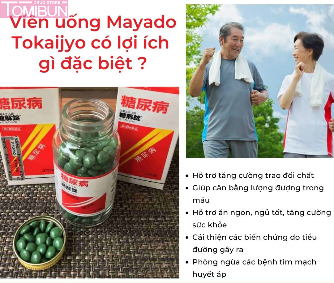 VIÊN UỐNG HỖ TRỢ TRỊ TIỂU ĐƯỜNG MAYADO TOKAIJYO 170V