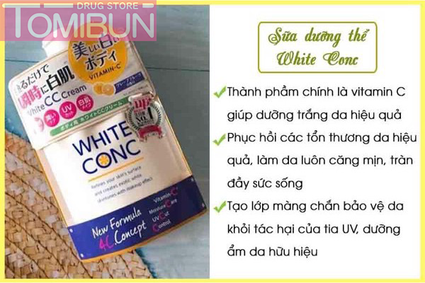 KEM DƯỠNG TRẮNG TOÀN THÂN WHITE CONC BODY CC CREAM