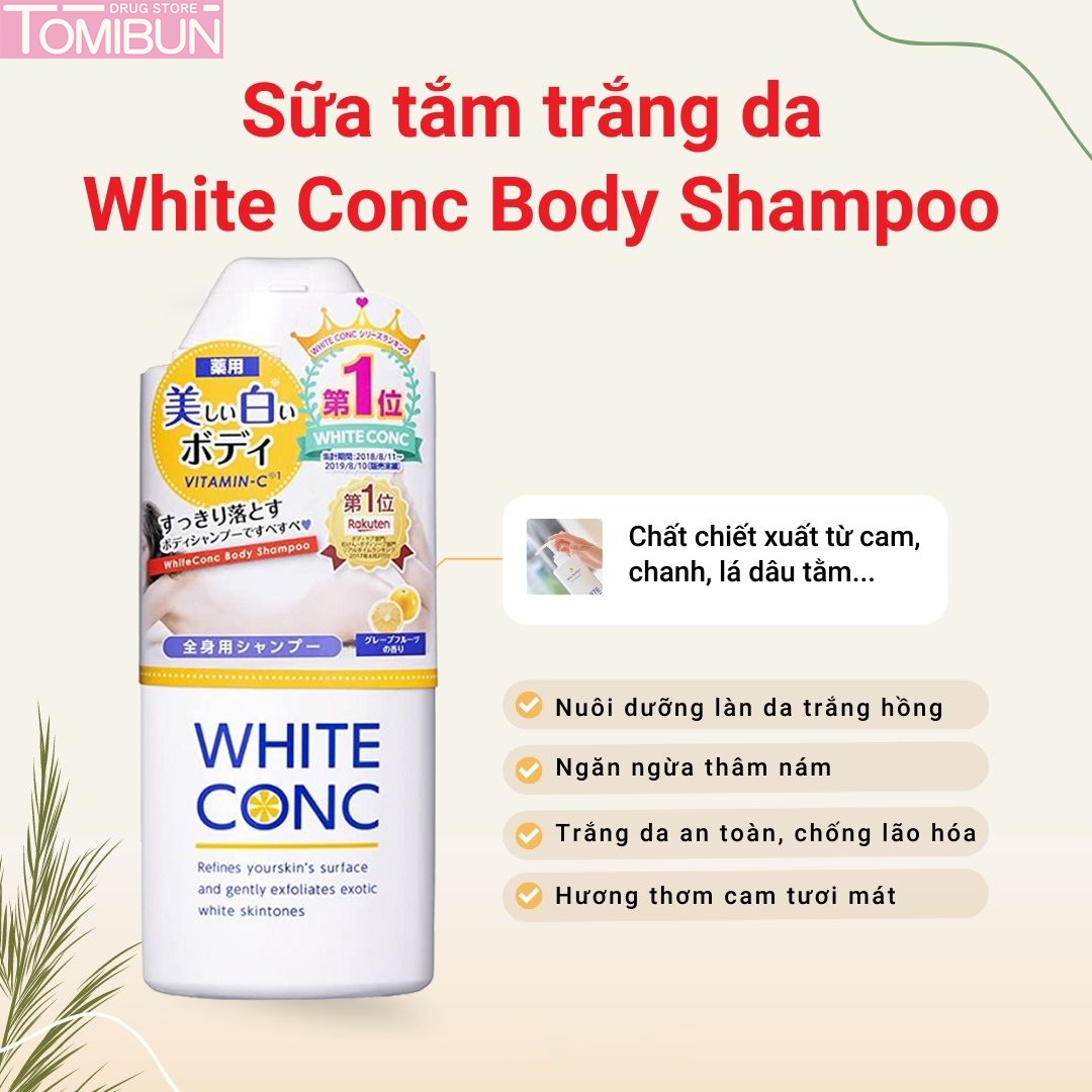 SỮA TẮM TRẮNG DA TOÀN THÂN WHITE CONC (360ML)