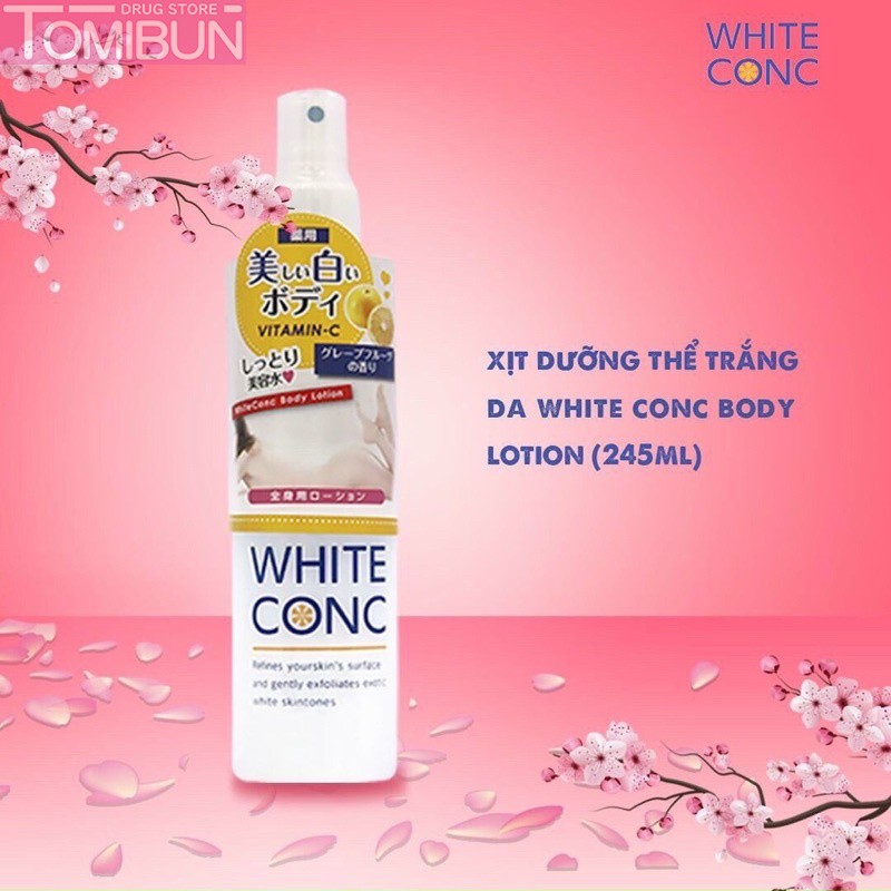 XỊT DƯỠNG TRẮNG WHITE CONC BODY LOTION 245ML