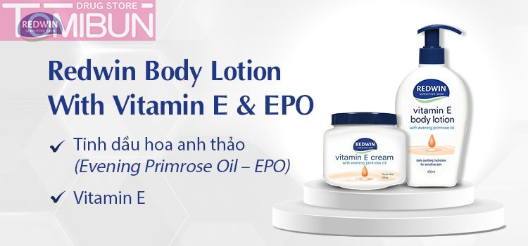 KEM DƯỠNG THỂ VITAMIN E BODY LOTION REDWIN 400ML