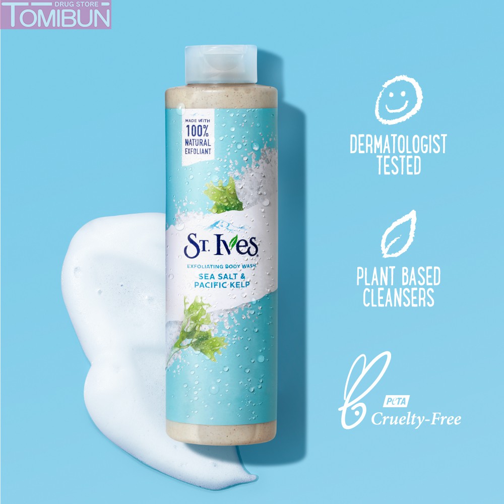 SỮA TẮM ST.IVES CHIẾT XUẤT MUỐI BIỂN VÀ TẢO LÀM SẠCH SÂU 650ML