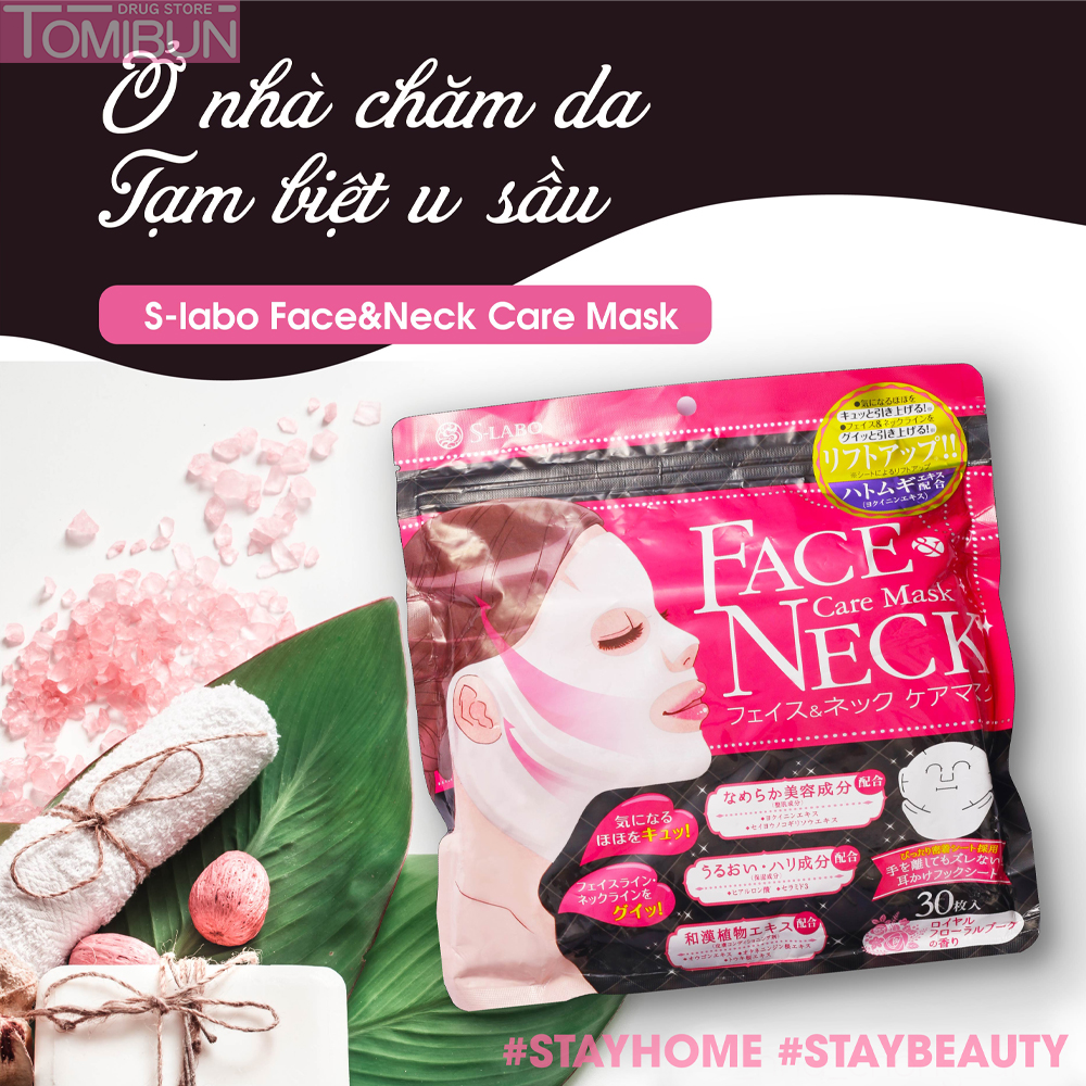 MẶT NẠ CHĂM SÓC DA MẶT VÀ DA CỔ S – LABO FACE & NECK CARE MASK 30 MIẾNG