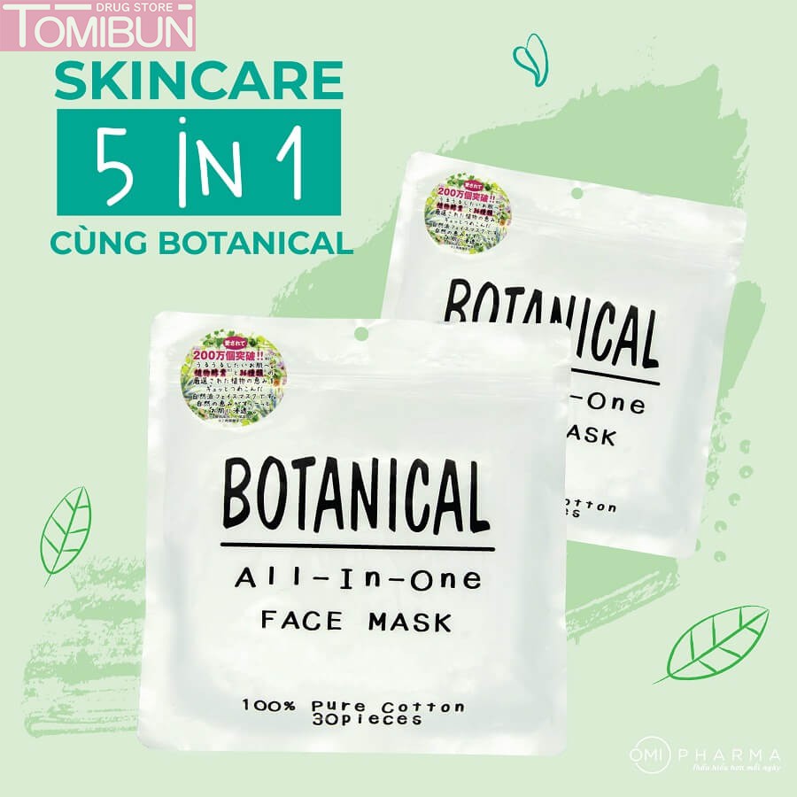 MẶT NẠ DƯỠNG ẨM CHIẾT XUẤT TỪ THỰC VẬT BOTANICAL ALL IN ONE (30 MIẾNG)