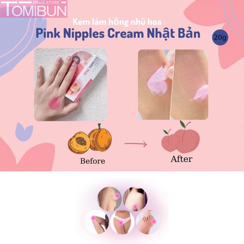 KEM LỘT LÀM HỒNG NHŨ HOA PINK NIPPLES CREAM 20G