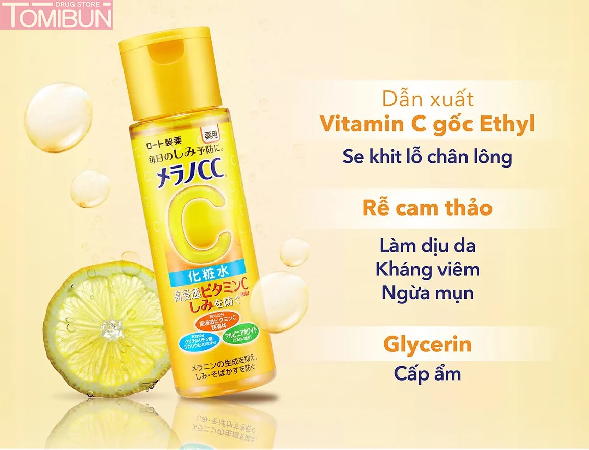 DUNG DỊCH DƯỠNG SÁNG DA, MỜ THÂM NÁM MELANO CC WHITENING LOTION 170ML