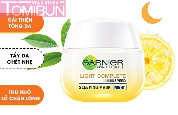 MẶT NẠ NGỦ GARNIER TINH CHẤT SỮA CHUA SÁNG DA BAN ĐÊM LIGHT COMPLETE YOGHURT SLEEPING MASK 50ML