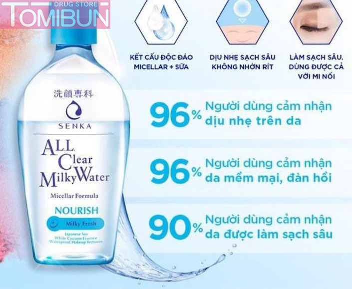 NƯỚC TẨY TRANG SENKA NGỪA MỤN, KIỂM SOÁT NHỜN ALL CLEAR WATER MICELLAR FORMULA FRESH ANTI SHINE 230ML