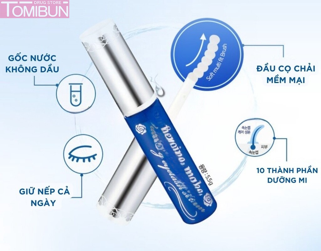 TINH CHẤT DƯỠNG MI KISSME CẤP NƯỚC, LÀM CONG VÀ DÀI MI HEROINE MAKE WATERING EYELASH SERUM 5.5G