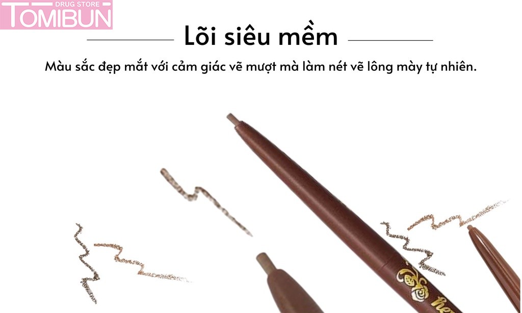 CHÌ KẺ MÀY KISSME HEROINE DẠNG XOAY MÀU NÂU TỰ NHIÊN 02 QUICK EYEBROW N NATURAL BROWN 0.07G